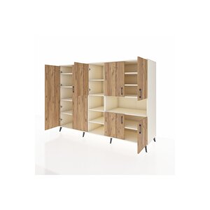 Kronos Dolap 13 Raflı 7 Kapaklı 220x59x163 Aytaşı-çam/aytaşı