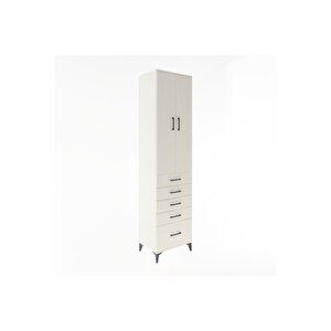 Hyperion Dolap 4 Raflı 5 Çekmeceli 2 Kapaklı 60x44x243 Aytaşı-aytaşı