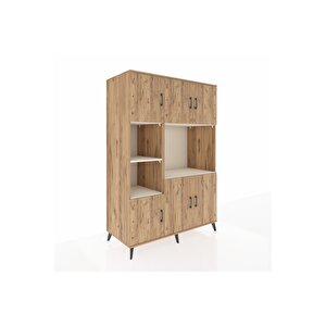 Kronos Dolap 9 Raflı 6 Kapaklı 132x59x195 Çam-çam/aytaşı