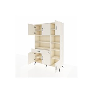 Hyperion Gardrop 10 Raflı Tek Çekmeceli 6 Kapaklı 132x44x195 Aytaşı-aytaşı