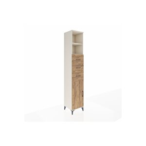 Hyperion Dolap 3 Raflı 3 Çekmeceli Tek Kapaklı 44x44x243 Aytaşı-çam