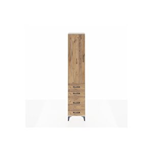 Arges Dolap 2 Raflı 4 Çekmeceli Tek Askılı 44x30x221 Aytaşı-çam