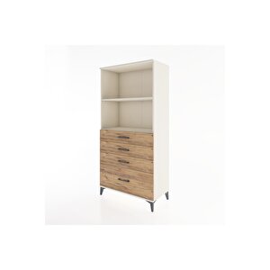 Hyperion Dolap 2 Raflı 4 Çekmeceli 88x44x182 Aytaşı-çam