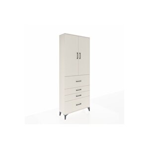 Arges Dolap 2 Raflı 4 Çekmeceli 2 Kapaklı 88x30x221 Aytaşı-aytaşı