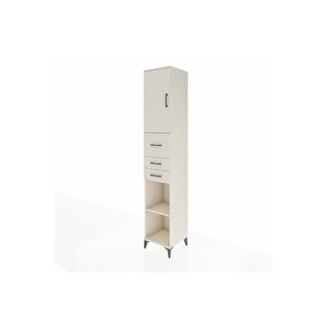 Hyperion Dolap 4 Raflı 3 Çekmeceli Tek Kapaklı 44x44x243 Aytaşı-aytaşı