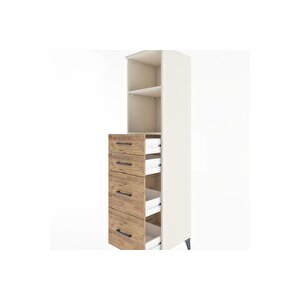 Hyperion Dolap 2 Raflı 4 Çekmeceli 44x44x182 Aytaşı-çam
