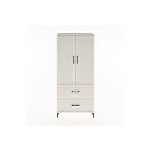 Hyperion Dolap 4 Raflı 2 Çekmeceli 2 Kapaklı 88x44x195 Aytaşı-aytaşı