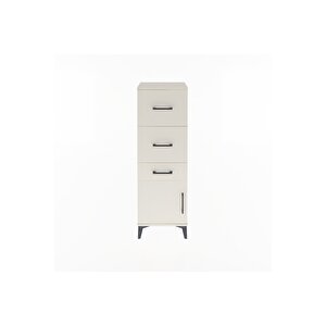 Arges Dolap 3 Çekmeceli Tek Kapaklı 44x30x134 Aytaşı-aytaşı