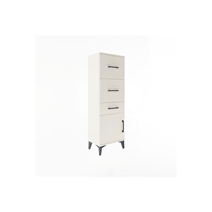 Arges Dolap 3 Çekmeceli Tek Kapaklı 44x30x134 Aytaşı-aytaşı