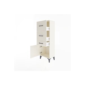 Arges Dolap 3 Çekmeceli Tek Kapaklı 44x30x134 Aytaşı-aytaşı