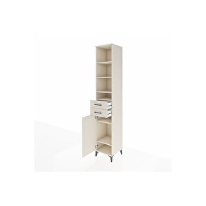 Hyperion Dolap 6 Raflı 2 Çekmeceli Tek Kapaklı 44x44x243 Aytaşı-aytaşı