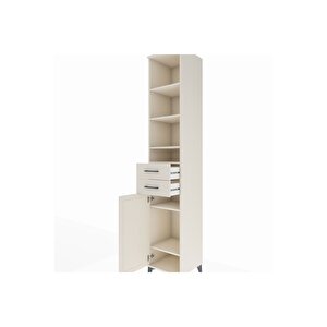 Hyperion Dolap 6 Raflı 2 Çekmeceli Tek Kapaklı 44x44x243 Aytaşı-aytaşı