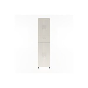 Hyperion Dolap 5 Raflı Tek Çekmeceli 4 Kapaklı 60x44x243 Aytaşı-aytaşı