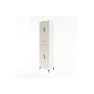 Hyperion Dolap 5 Raflı Tek Çekmeceli 4 Kapaklı 60x44x243 Aytaşı-aytaşı