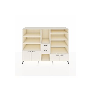 Kronos Dolap 10 Raflı 2 Çekmeceli 4 Kapaklı 220x59x163 Aytaşı-aytaşı