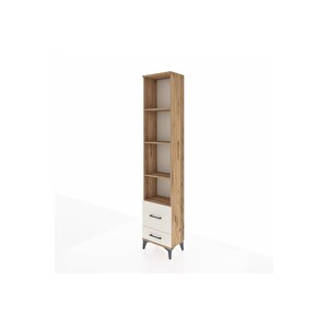 Arges Dolap 4 Raflı 2 Çekmeceli 44x30x221 Çam-aytaşı