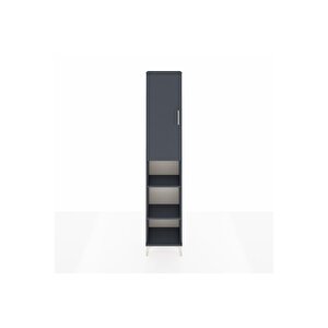 Arges Dolap 5 Raflı Tek Kapaklı 44x30x221 Antrasit-antrasit