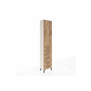 Arges Dolap 2 Raflı 5 Çekmeceli Tek Askılı 44x30x221 Aytaşı-çam