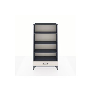 Arges Dolap 4 Raflı Tek Çekmeceli 88x30x163 Antrasit-aytaşı