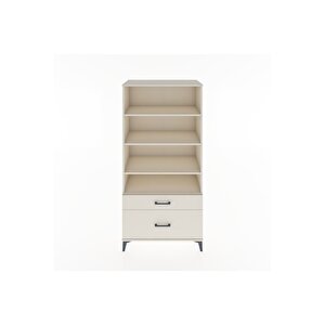 Hyperion Dolap 4 Raflı 2 Çekmeceli 88x44x182 Aytaşı-aytaşı