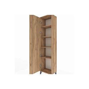 Arges Dolap 4 Raflı Tek Kapaklı 44x30x182 Çam-çam