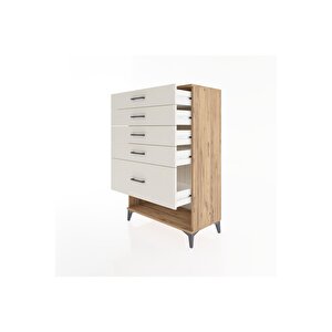 Hyperion Dolap 5 Çekmeceli 88x44x134 Çam-aytaşı