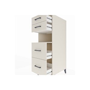 Kronos Dolap Tek Raflı 4 Çekmeceli 44x59x134 Aytaşı-aytaşı