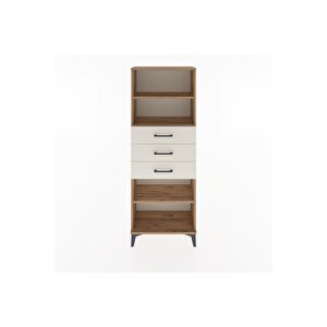 Arges Dolap 3 Raflı 3 Çekmeceli 60x30x163 Çam-aytaşı