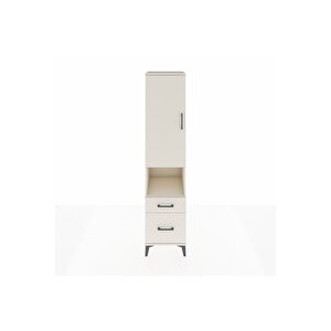 Hyperion Dolap 4 Raflı 2 Çekmeceli Tek Kapaklı 44x44x195 Aytaşı-aytaşı