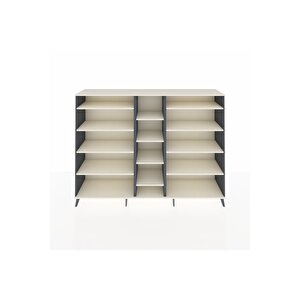 Hyperion Dolap 11 Raflı  220x44x163 Antrasit-aytaşı