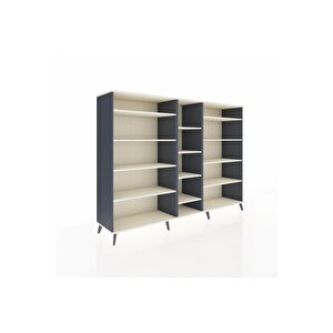 Hyperion Dolap 11 Raflı  220x44x163 Antrasit-aytaşı