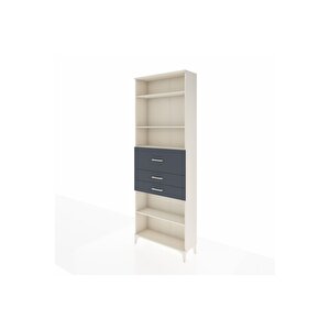 Arges Dolap 4 Raflı 3 Çekmeceli 88x30x243 Aytaşı-antrasit