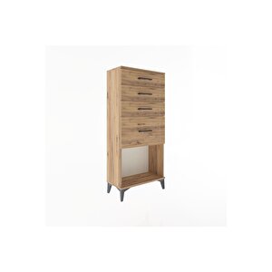Arges Dolap 4 Çekmeceli 60x30x134 Çam-çam