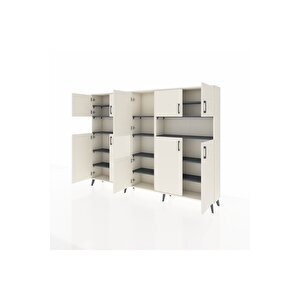 Arges Dolap 14 Raflı 10 Kapaklı 220x30x163 Aytaşı-aytaşı/antrasit