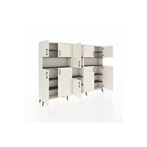 Arges Dolap 14 Raflı 10 Kapaklı 220x30x163 Aytaşı-aytaşı/antrasit