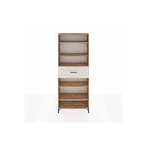 Arges Dolap 5 Raflı Tek Çekmeceli 88x30x221 Çam-aytaşı