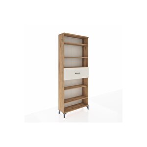 Arges Dolap 5 Raflı Tek Çekmeceli 88x30x221 Çam-aytaşı