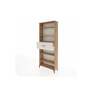 Arges Dolap 5 Raflı Tek Çekmeceli 88x30x221 Çam-aytaşı