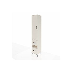 Hyperion Dolap 3 Raflı 2 Çekmeceli Tek Askılı 44x44x243 Aytaşı-aytaşı