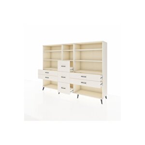 Hyperion Dolap 8 Raflı 7 Çekmeceli  220x44x163 Aytaşı-aytaşı