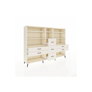 Hyperion Dolap 8 Raflı 7 Çekmeceli  220x44x163 Aytaşı-aytaşı