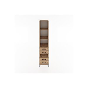 Hyperion Dolap 4 Raflı 4 Çekmeceli 44x44x221 Çam-çam