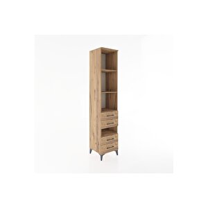 Hyperion Dolap 4 Raflı 4 Çekmeceli 44x44x221 Çam-çam