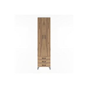 Arges Dolap 5 Raflı 3 Çekmeceli 2 Kapaklı 60x30x243 Aytaşı-çam