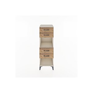 Hyperion Dolap Tek Raflı 4 Çekmeceli 44x44x134 Aytaşı-çam