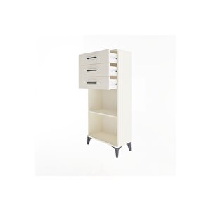 Arges Dolap Tek Raflı 3 Çekmeceli 60x30x134 Aytaşı-aytaşı