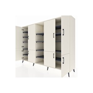 Hyperion Dolap 14 Raflı 8 Kapaklı 220x44x163 Aytaşı-aytaşı/antrasit