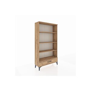 Arges Dolap 4 Raflı Tek Çekmeceli 88x30x163 Çam-çam