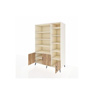 Kronos Dolap 10 Raflı 3 Kapaklı 132x59x195 Aytaşı-çam/aytaşı