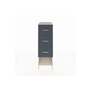 Kronos Dolap 3 Çekmeceli 44x59x134 Aytaşı-antrasit